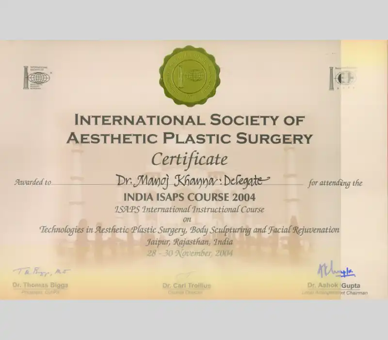 International Society of Aesthetic Plastic Surgery | Plastic Surgery India 