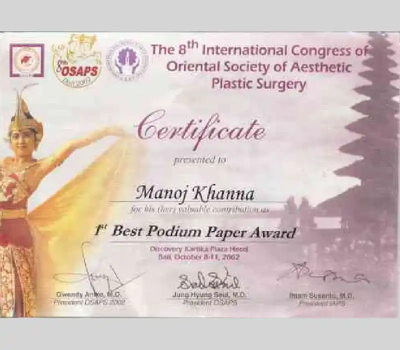 Oriental Society of Aesthetic Plastic Surgery | Plastic Surgery India
