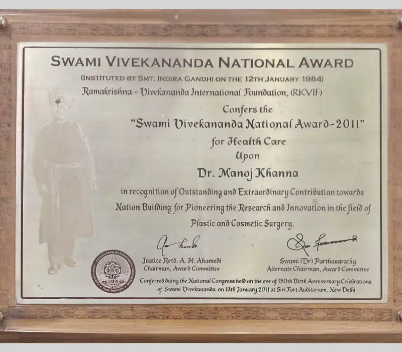 Swami Vivekananda National Award | Plastic Surgery India